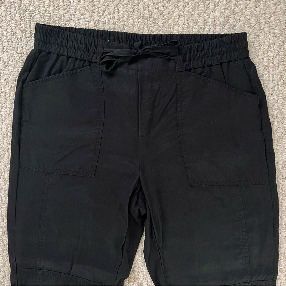 Banana Republic Black Soft Cargo Joggers